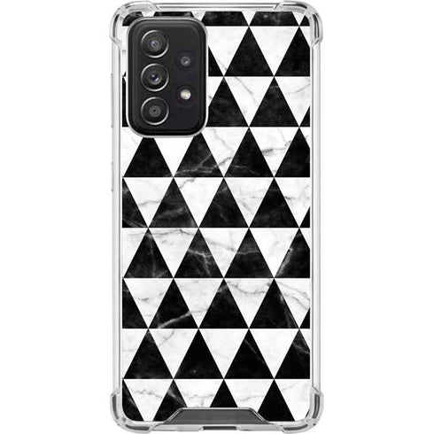 Geometric Marble Galaxy A52 5G Clear Case
