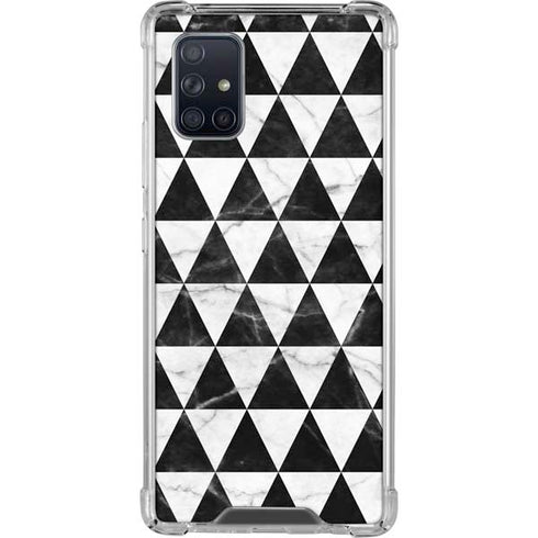 Geometric Marble Galaxy A71 5G Clear Case