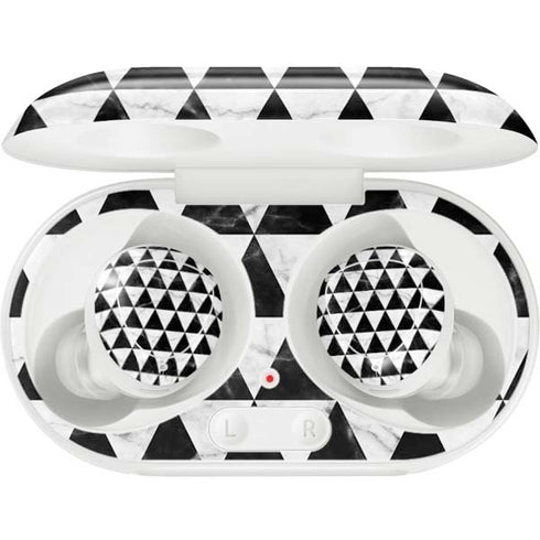 Geometric Marble Galaxy Buds Plus Skin