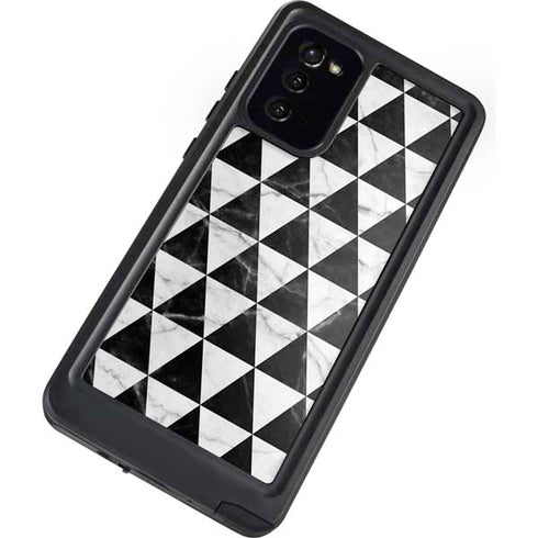 Geometric Marble Galaxy Note20 5G Waterproof Case