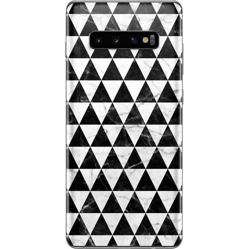 Geometric Marble Galaxy S10 Plus Skin