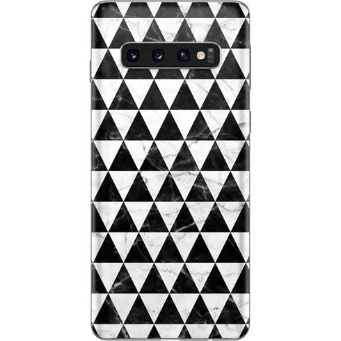 Geometric Marble Galaxy S10 Skin