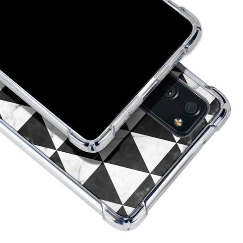 Geometric Marble Galaxy S20 FE Clear Case
