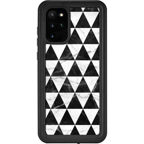 Geometric Marble Galaxy S20 Plus Waterproof Case