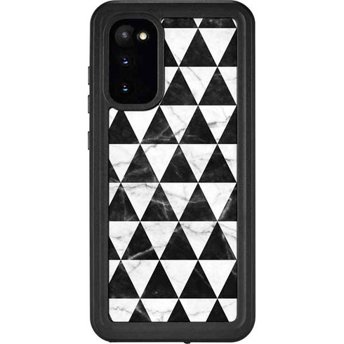 Geometric Marble Galaxy S20 Waterproof Case