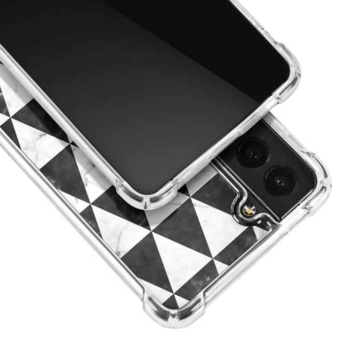 Geometric Marble Galaxy S21 FE Clear Case