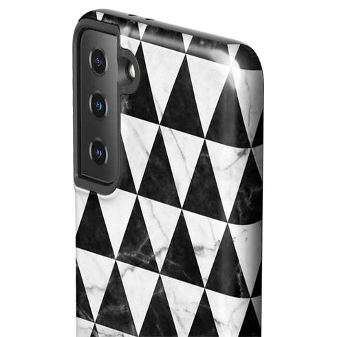 Geometric Marble Galaxy S21 FE Pro Case