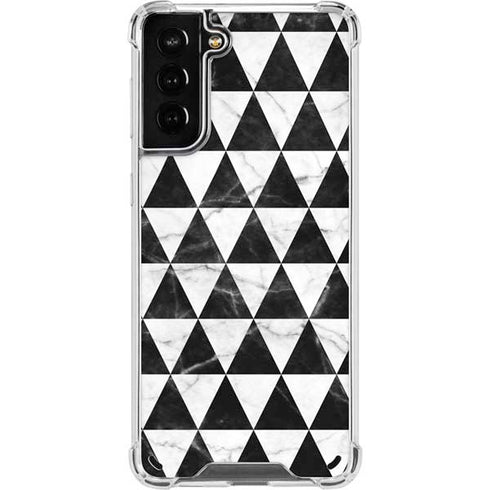 Geometric Marble Galaxy S21 Plus 5G Clear Case