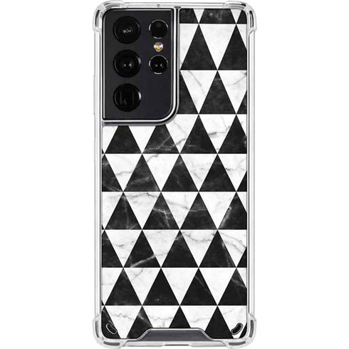 Geometric Marble Galaxy S21 Ultra 5G Clear Case