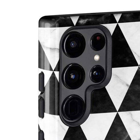 Geometric Marble Galaxy S22 Ultra Pro Case