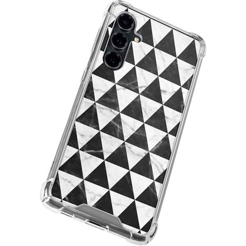 Geometric Marble Galaxy S23 FE Clear Case