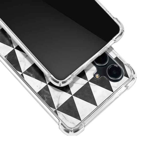 Geometric Marble Galaxy S23 FE Clear Case