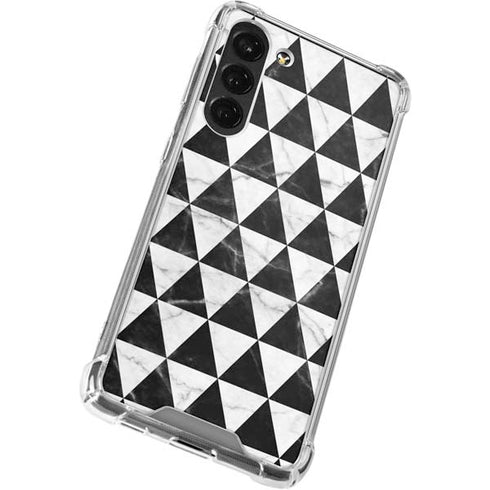 Geometric Marble Galaxy S23 Plus Clear Case