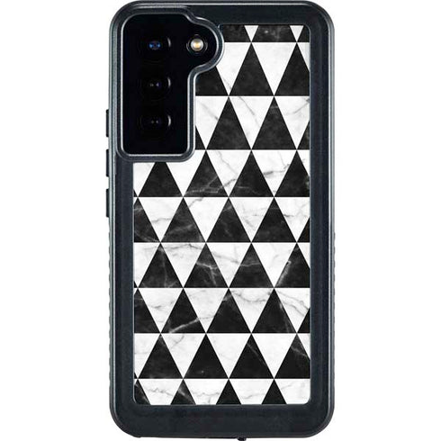 Geometric Marble Galaxy S23 Plus Waterproof Case