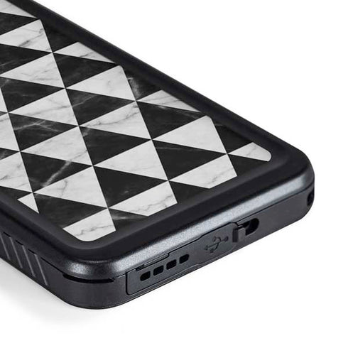 Geometric Marble Galaxy S23 Waterproof Case
