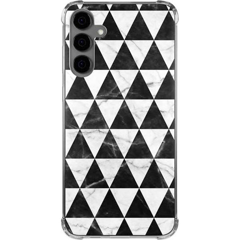 Geometric Marble Galaxy S24 Plus Clear Case