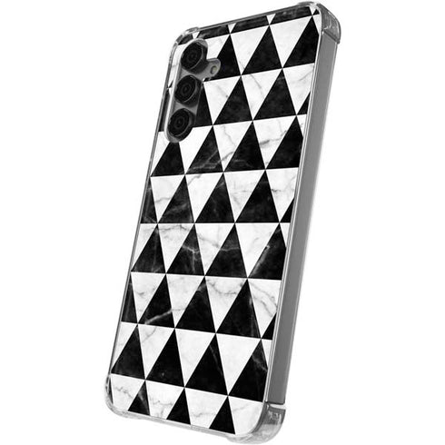 Geometric Marble Galaxy S24 Plus Clear Case