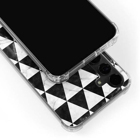 Geometric Marble Galaxy S24 Plus Clear Case