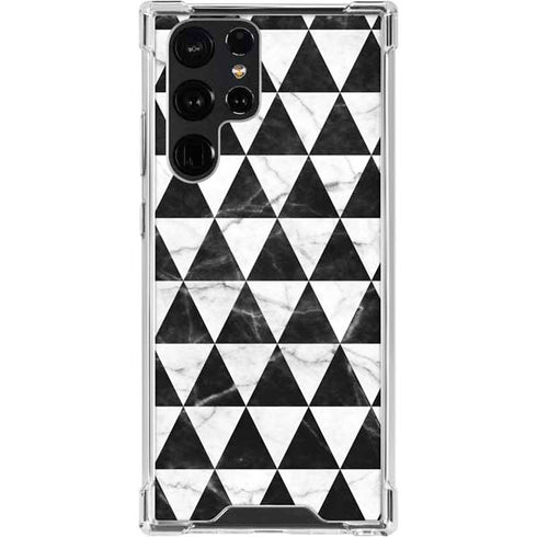 Geometric Marble Galaxy S24 Ultra Clear Case