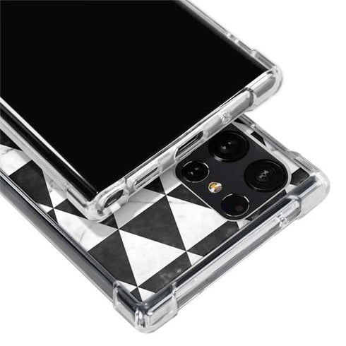 Geometric Marble Galaxy S24 Ultra Clear Case