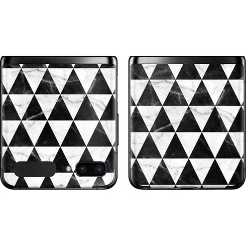 Geometric Marble Galaxy Z Flip Skin