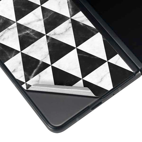 Geometric Marble Galaxy Z Fold3 5G Skin