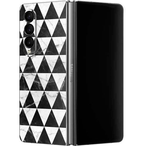 Geometric Marble Galaxy Z Fold4 5G Skin