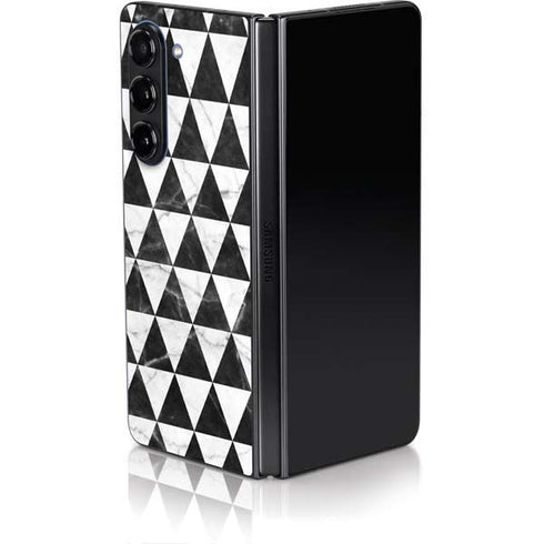 Geometric Marble Galaxy Z Fold5 5G Skin