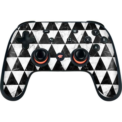 Geometric Marble Google Stadia Controller Skin