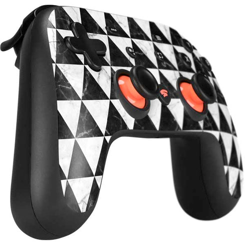 Geometric Marble Google Stadia Controller Skin