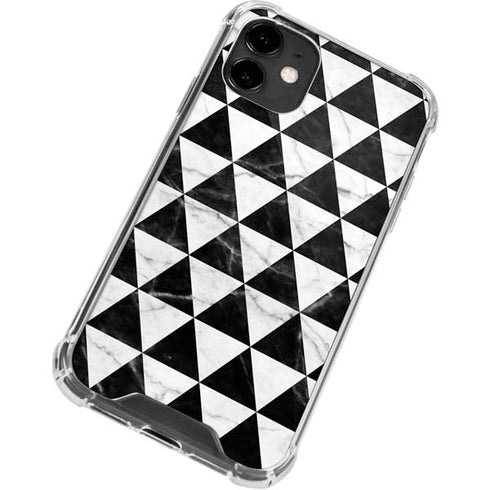 Geometric Marble iPhone 12 Clear Case