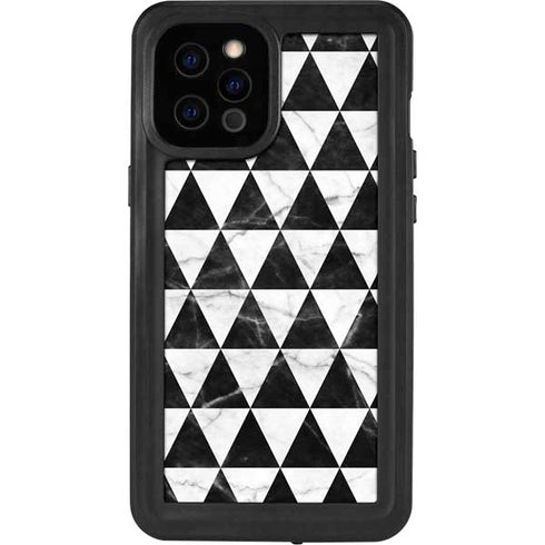 Geometric Marble iPhone 12 Pro Max Waterproof Case
