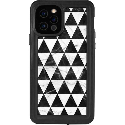 Geometric Marble iPhone 12 Pro Waterproof Case