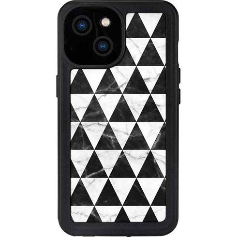 Geometric Marble iPhone 13 Mini Waterproof Case
