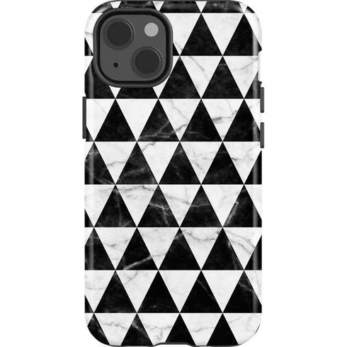 Geometric Marble iPhone 15 Impact Case