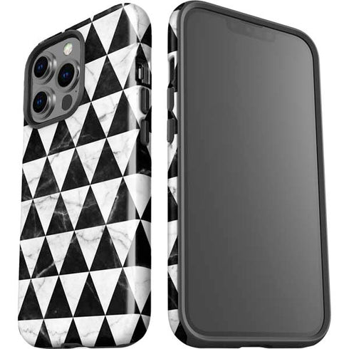 Geometric Marble iPhone 15 Pro Impact Case