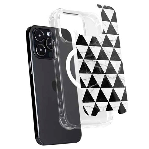 Geometric Marble iPhone 14 Pro MagSafe Case