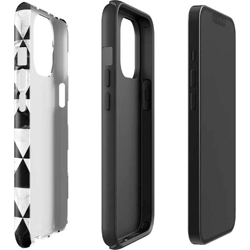 Geometric Marble iPhone 15 Pro Max Impact Case