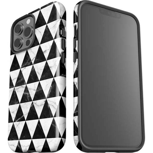 Geometric Marble iPhone 15 Pro Max Impact Case