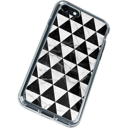 Geometric Marble iPhone SE (2nd & 3rd Gen) Clear Case
