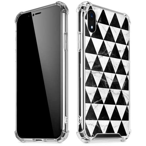 Geometric Marble iPhone XR Clear Case