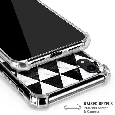 Geometric Marble iPhone XR Clear Case