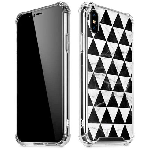 Geometric Marble iPhone XS Max Clear Case