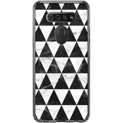 Geometric Marble LG K51/Q51 Clear Case