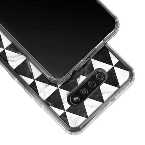 Geometric Marble LG K51/Q51 Clear Case