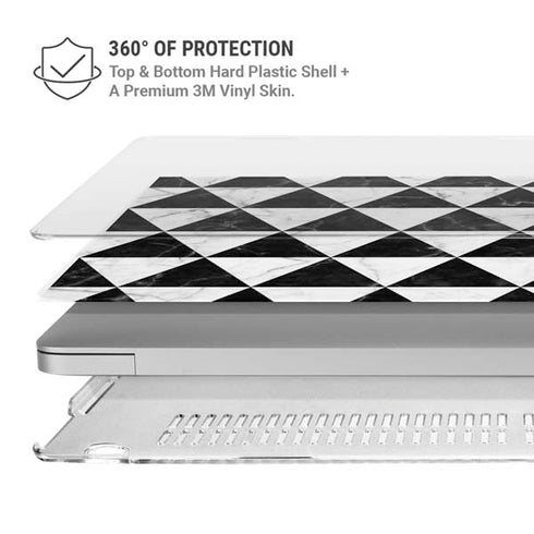 Geometric Marble MacBook Pro 13in (2020) Case plus Skin