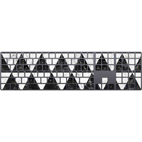 Geometric Marble Magic Keyboard with Numeric Keypad Skin