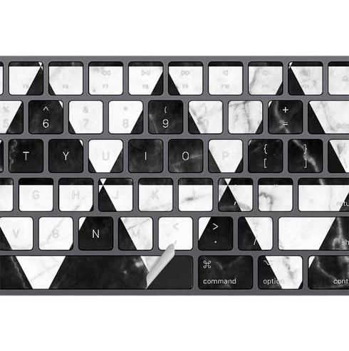 Geometric Marble Magic Keyboard with Numeric Keypad Skin