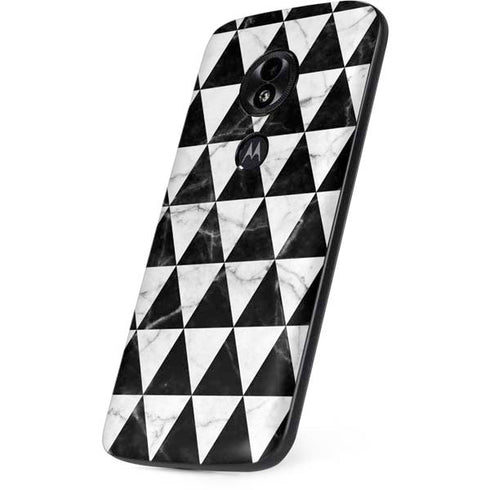 Geometric Marble Moto E5 Play Skin