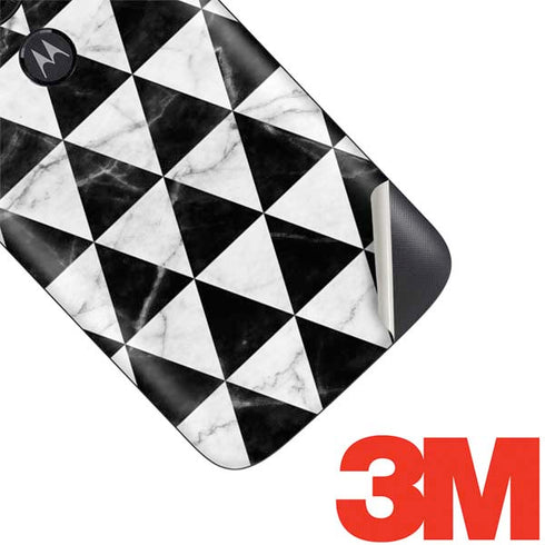 Geometric Marble Moto E5 Play Skin